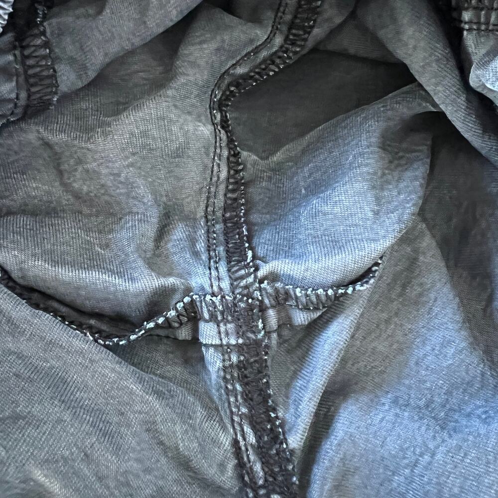 Free People Sylvie Barrel Pants Women's Size XS Gray Mid-Rise Relaxed Crinkly - Picture 8 of 11